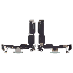 Charging Port Flex Cable Compatible For iPhone 15 Plus (Aftermarket Plus) (Green)