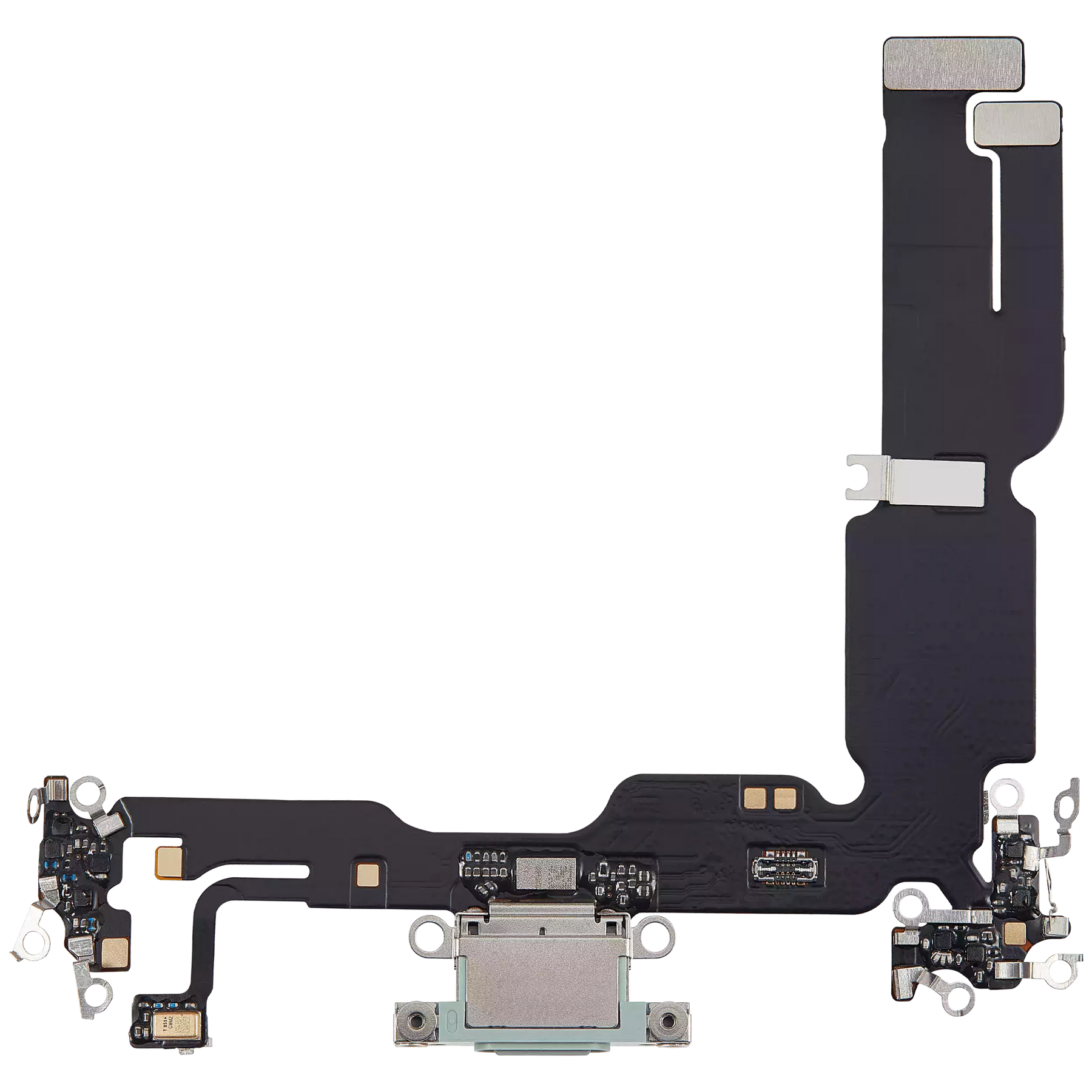 Charging Port Flex Cable Compatible For iPhone 15 Plus (Aftermarket Plus) (Green)