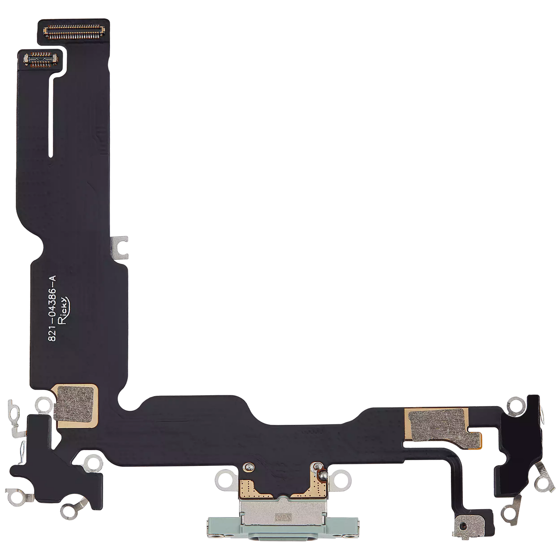 Charging Port Flex Cable Compatible For iPhone 15 Plus (Aftermarket Plus) (Green)