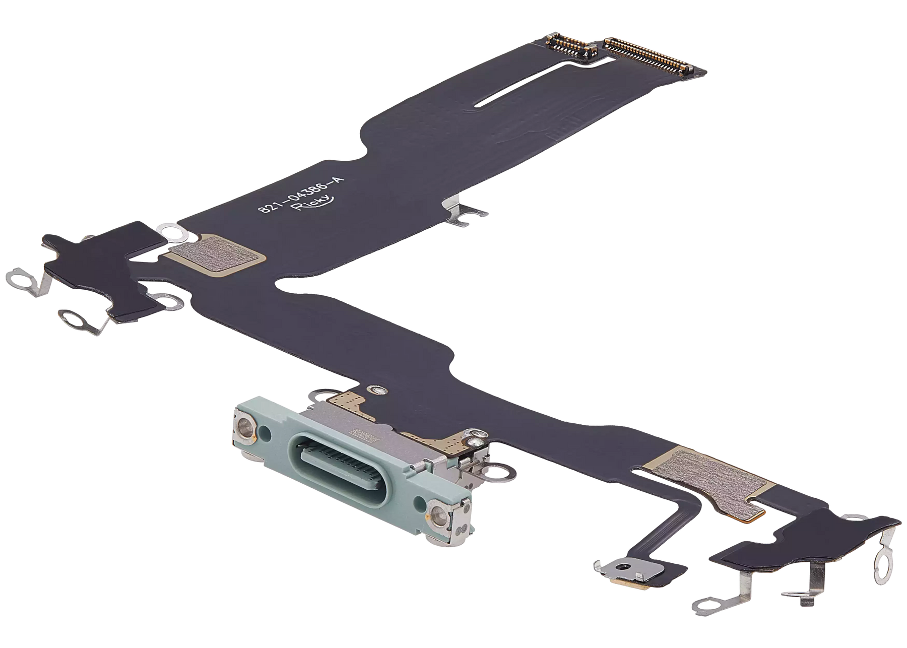 Charging Port Flex Cable Compatible For iPhone 15 Plus (Aftermarket Plus) (Green)