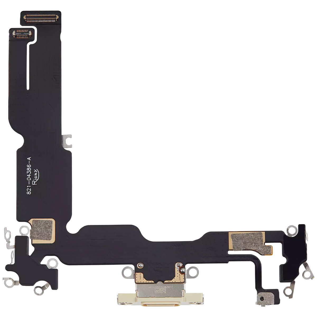Charging Port Flex Cable Compatible For iPhone 15 Plus (Aftermarket Plus) (Yellow)