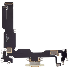 Charging Port Flex Cable Compatible For iPhone 15 Plus (Aftermarket Plus) (Yellow)