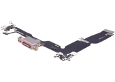 Charging Port Flex Cable Compatible For iPhone 15 Plus (Aftermarket Plus) (Pink)