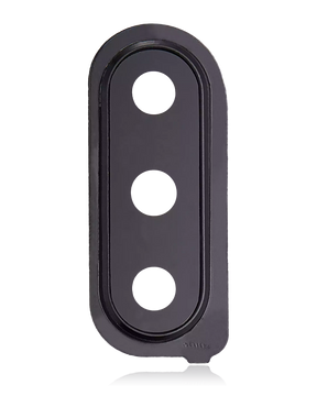 Back Camera Glass Lens And Cover Bezel Compatible For Samsung Galaxy M30 (M305 / 2019) (Black)