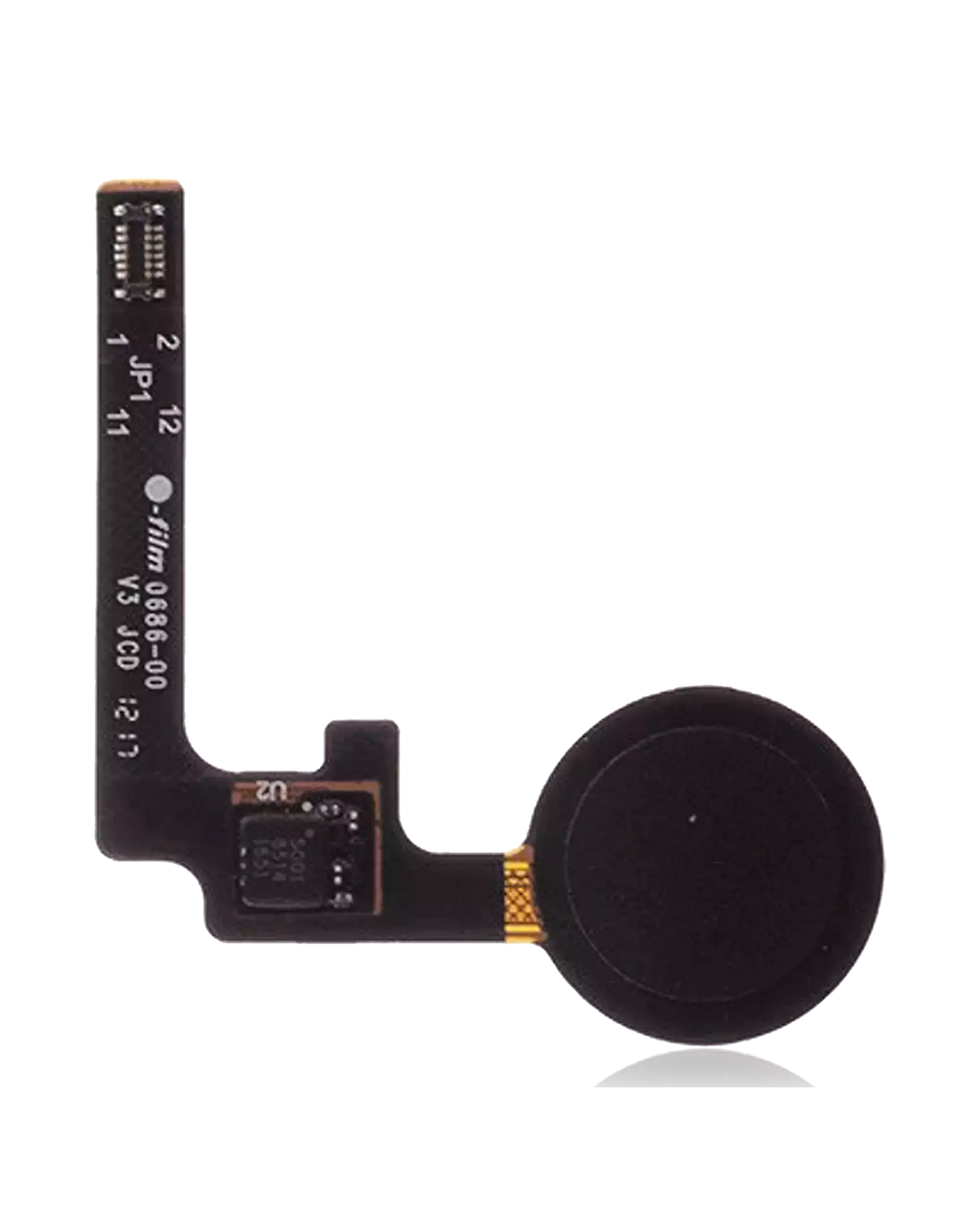 Fingerprint Sensor Flex Compatible For Google Pixel 2 Replacement (Just Black)