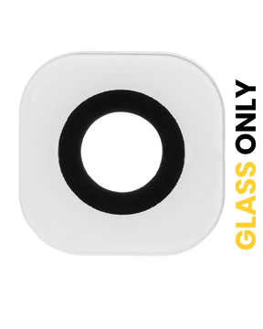 Back Camera Lens Replacement (Glass Only) With Adhesive Compatible For Samsung Galaxy S6 / S6 Edge (White)