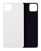 Back cover Glass Compatible For Google Pixel 4 XL Replacement (Clearly White)
