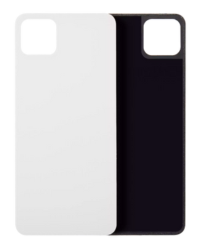 Back cover Glass Compatible For Google Pixel 4 XL Replacement (Clearly White)