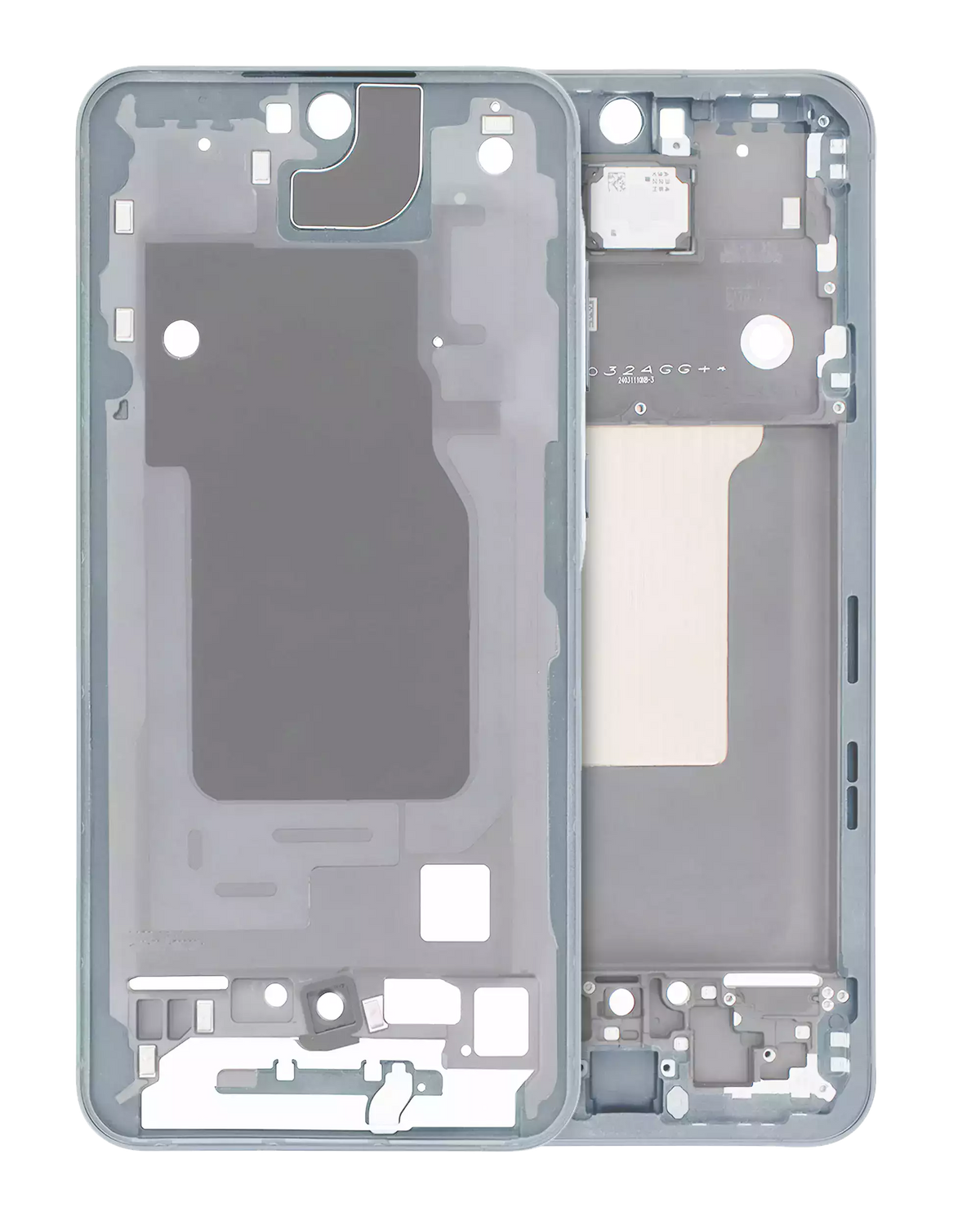 Mid-Frame Housing Compatible For Samsung Galaxy A55 5G Replacement (A556 / 2024) (Iceblue)