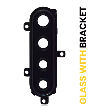 Back Camera Lens with Bracket Compatible For Samsung Galaxy A21 (A215 / 2020) (Black)