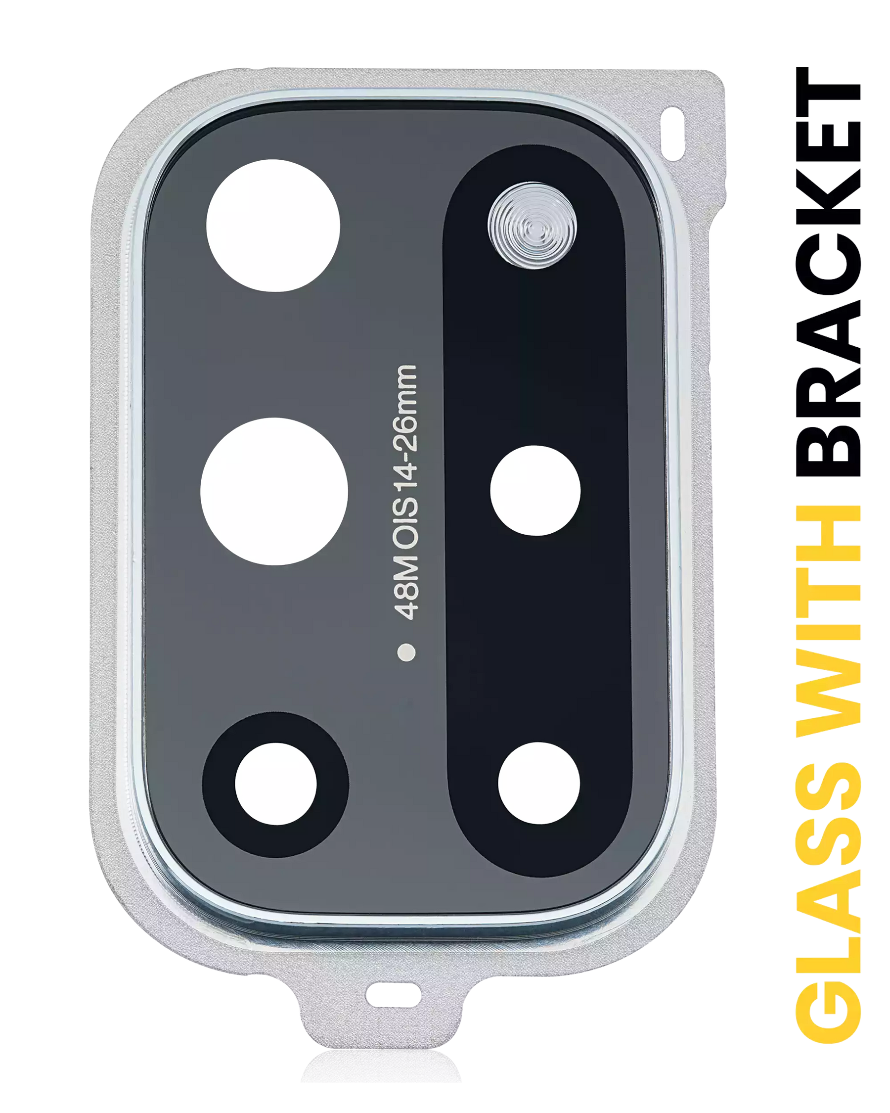 Replacement Back Camera Lens With Bracket Compatible For OnePlus 8T (Lunar Silver)