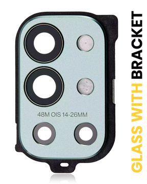 Back Camera Lens With Bracket Compatible For OnePlus 9R Replacement by macfactory.in (Green)