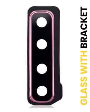 Replacement Back Camera Lens With Bracket Compatible For Samsung Galaxy A9 (A920 / 2018) (Bubblegum Pink)
