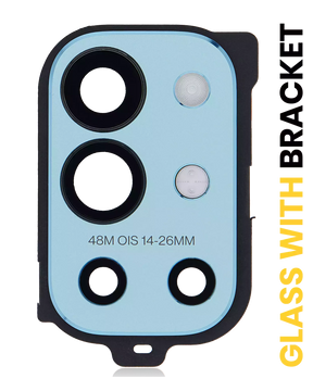 Back Camera Lens With Bracket Compatible For OnePlus 9R Replacement (Lake Blue)