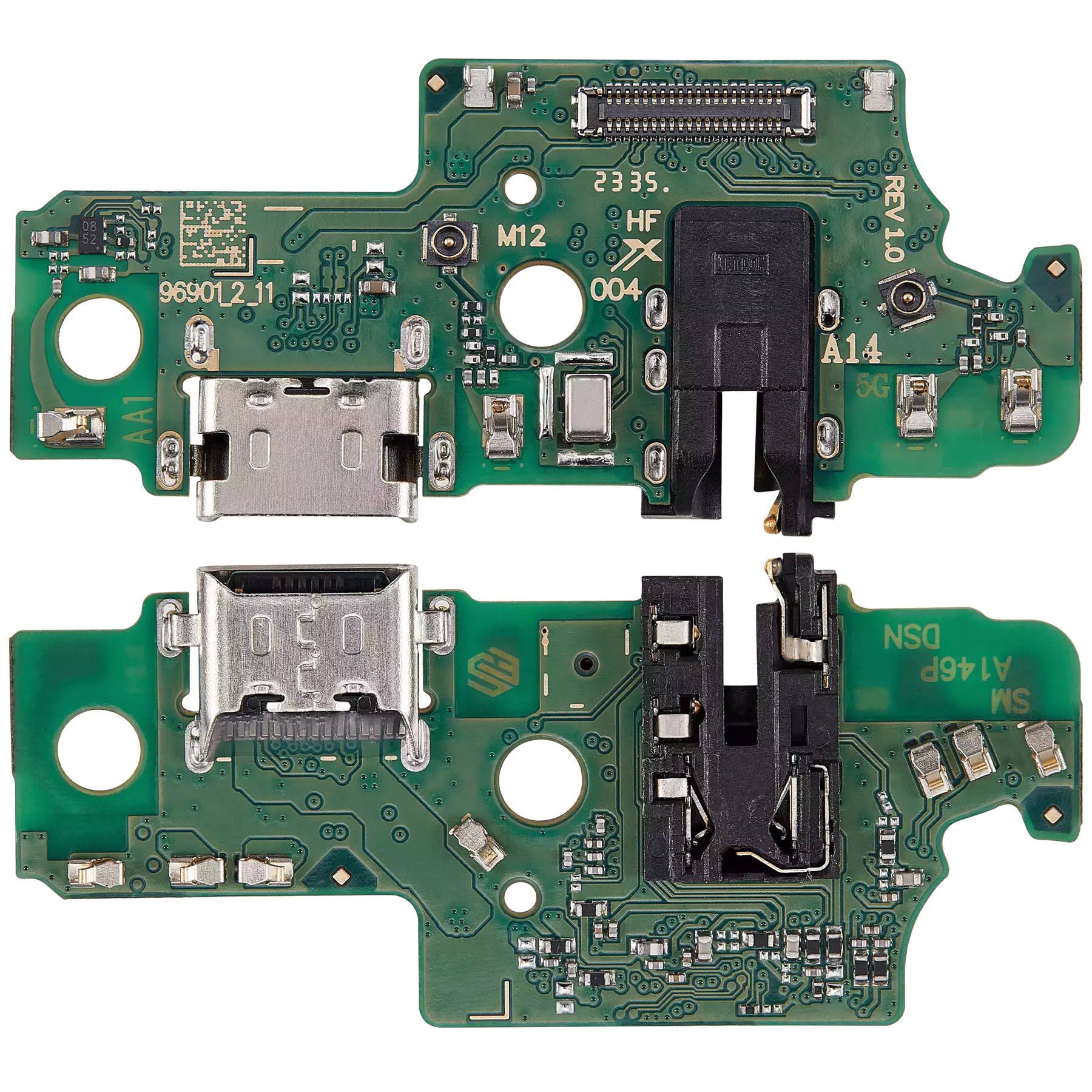 Charging Port Board With Headphone Jack Compatible For Samsung Galaxy A14 5G (A146P / U / 2023) (US Version) (Vemake)
