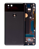 Back Housing Compatible For Google Pixel 2 Replacement (Genuine OEM) (Black)