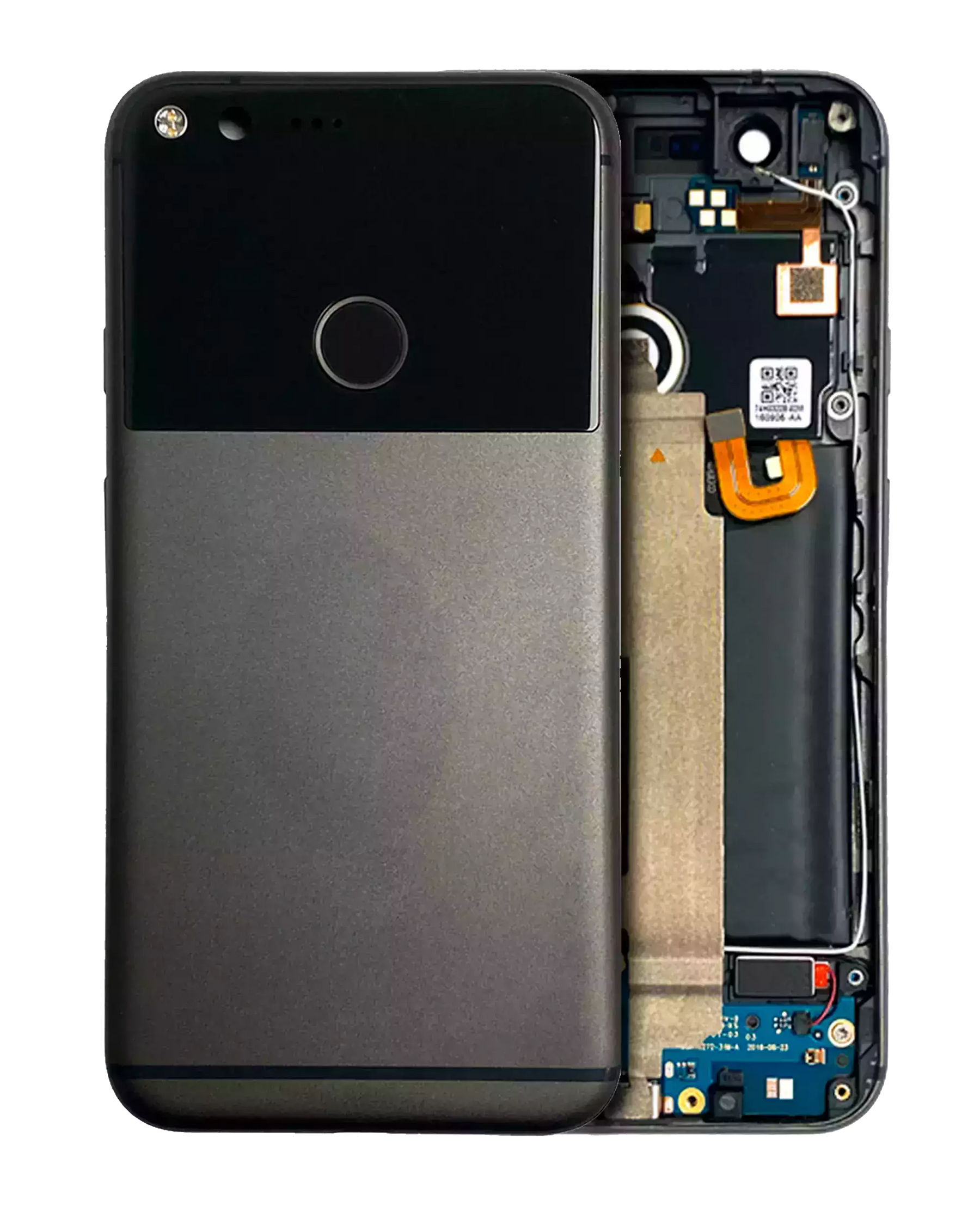 Replacement Back Housing Compatible For Google Pixel XL (Genuine OEM) (Black)