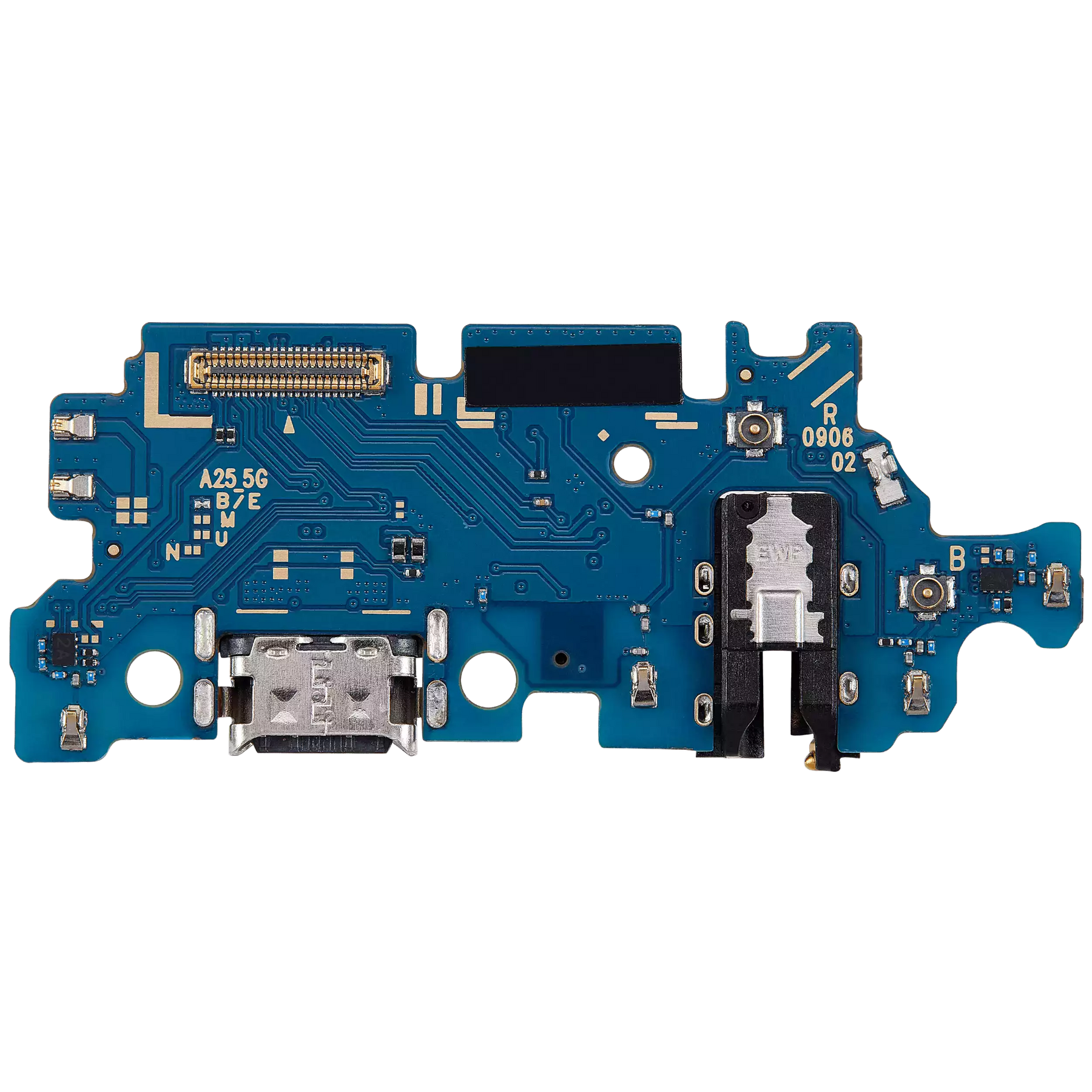 Charging Port Board With Headphone Jack Compatible For Samsung Galaxy A25 (A256 / 2023) (Vemake)