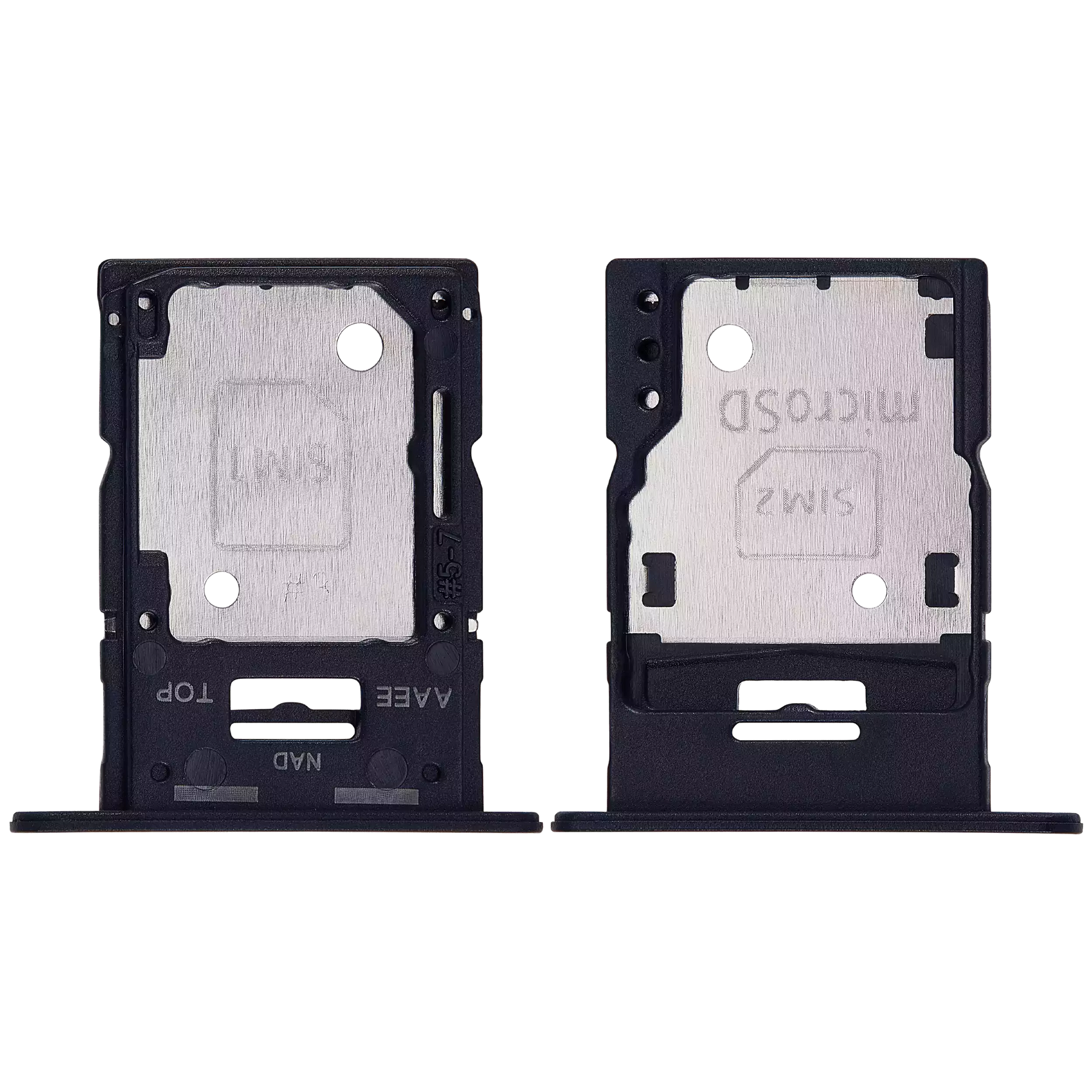 Dual Sim Card Tray Compatible For Samsung Galaxy A15 (A155 / 2023) (Brave Black)