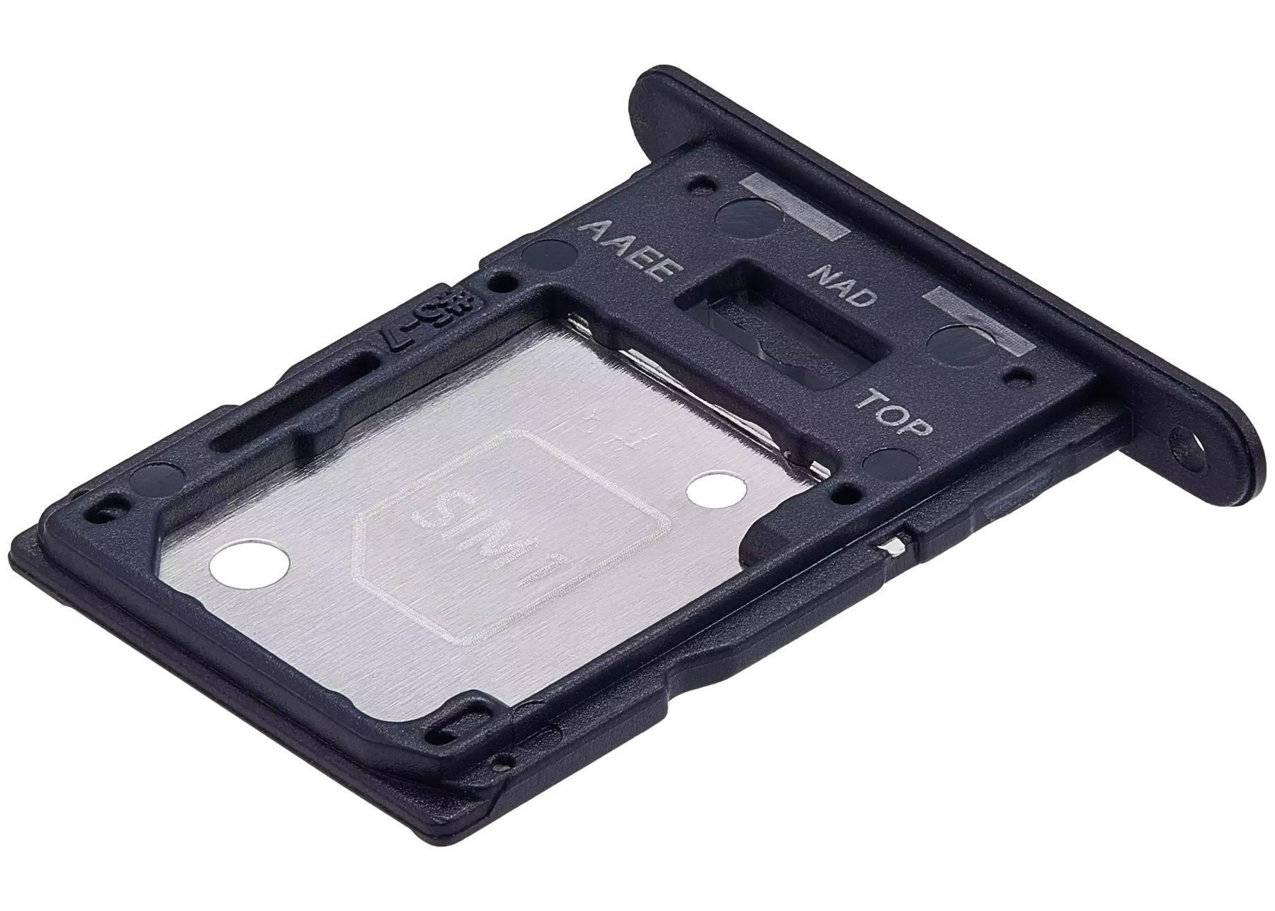 Dual Sim Card Tray Compatible For Samsung Galaxy A15 (A155 / 2023) (Brave Black)