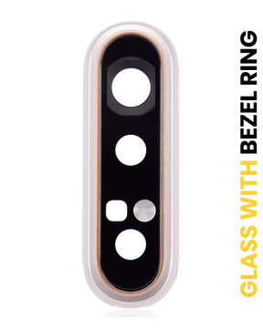 Back Camera Lens With Bracket / Bezel Compatible For Samsung Galaxy A80 Replacement (A805 / 2019) (Angel Gold)