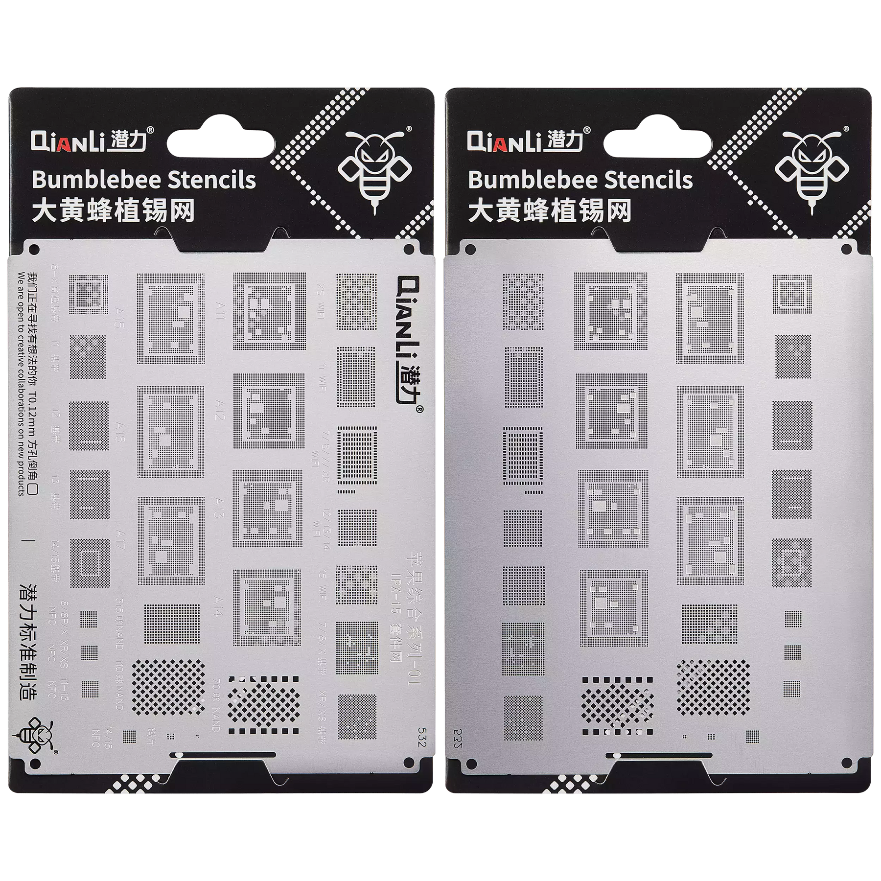 Bumblebee Stencil (QS532) For iPhone X-15 (Qianli)