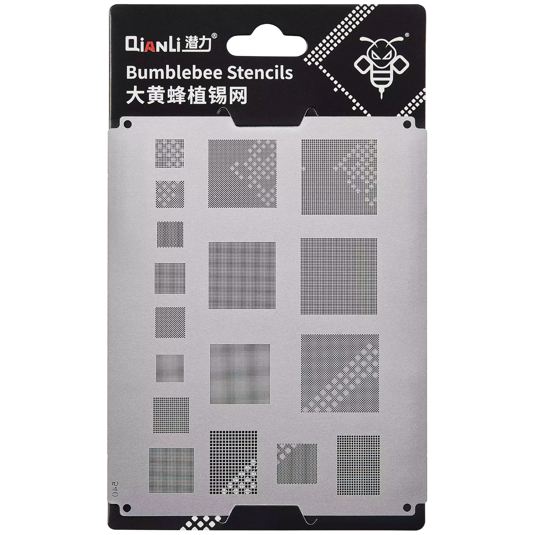 Bumblebee Stencil (QS540) Multi-Function Universal BGA Reballing Stencil 0.3 / 0.35 / 0.4 / 0.5 / 0.6 / 0.8 (Qianli)