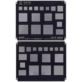 Bumblebee Stencil (QS540) Multi-Function Universal BGA Reballing Stencil 0.3 / 0.35 / 0.4 / 0.5 / 0.6 / 0.8 (MEGA-IDEA)