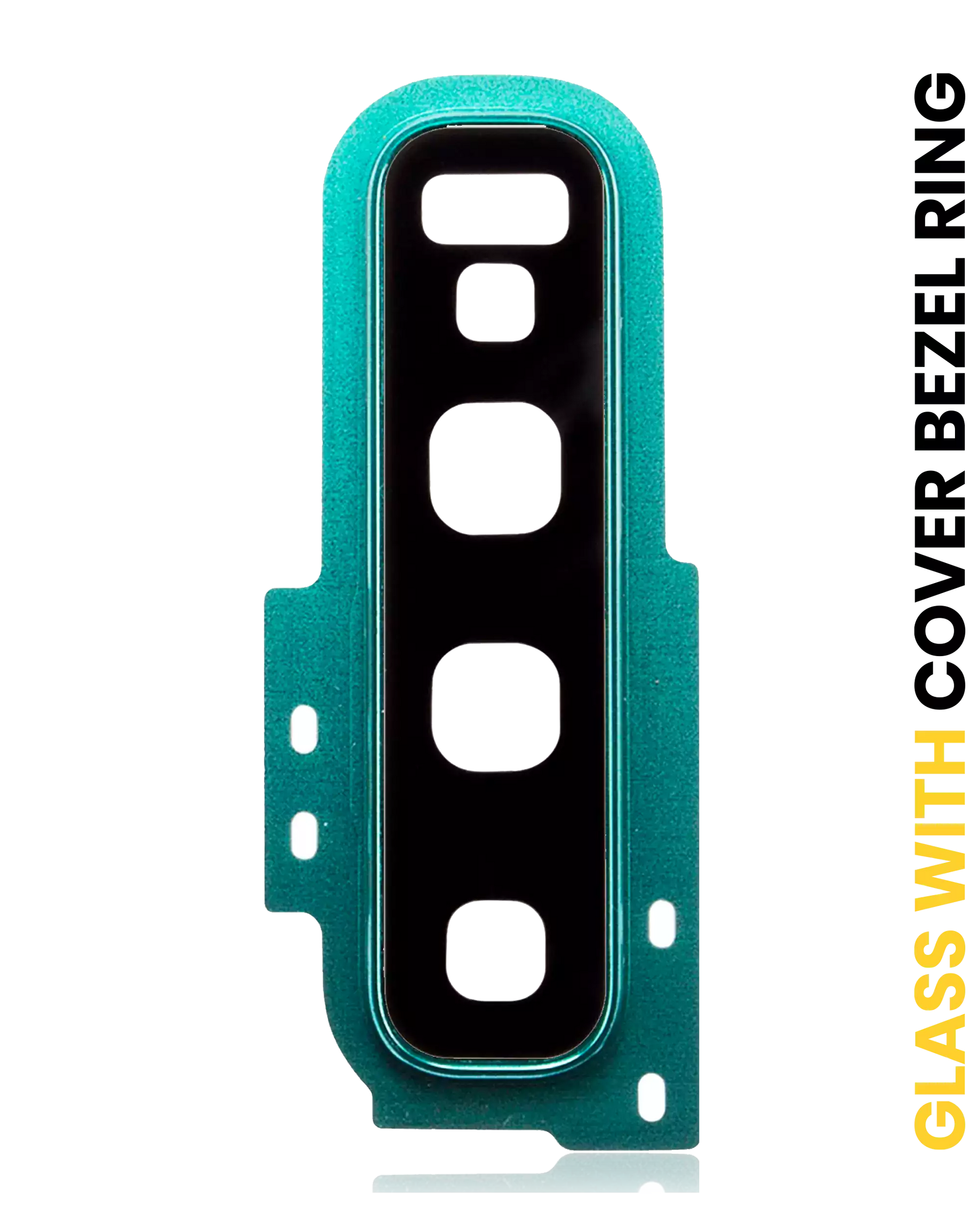 Back Camera Lens With Cover Bezel Ring Replacement Compatible For Samsung Galaxy S10 (Prism Green)