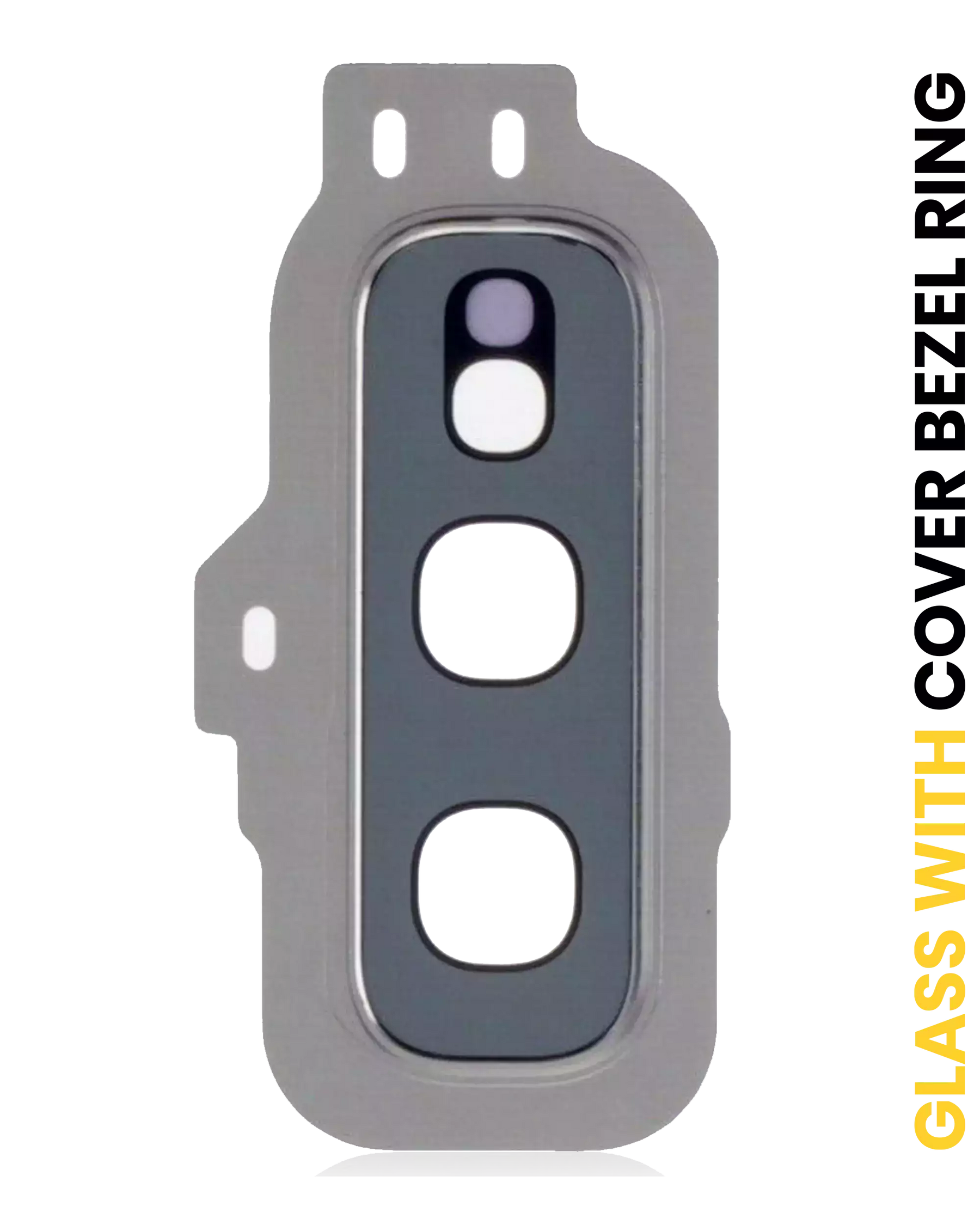 Replacement Back Camera Lens With Cover Bezel Ring Compatible For Samsung Galaxy S10E (Prism White)