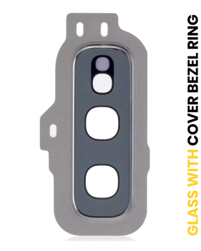 Replacement Back Camera Lens With Cover Bezel Ring Compatible For Samsung Galaxy S10E (Prism White)