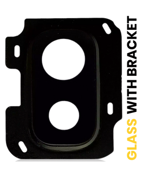 Back Camera Lens With Bracket Compatible For Samsung Galaxy J8 (J810 / 2018) (Black)