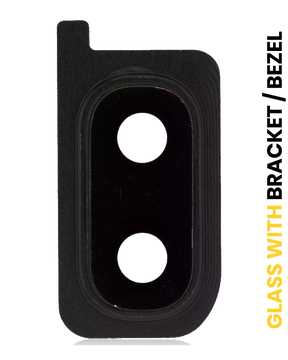 Back Camera Lens With Bracket / Bezel Compatible For Samsung Galaxy A20 (A205 / 2019) (Black)