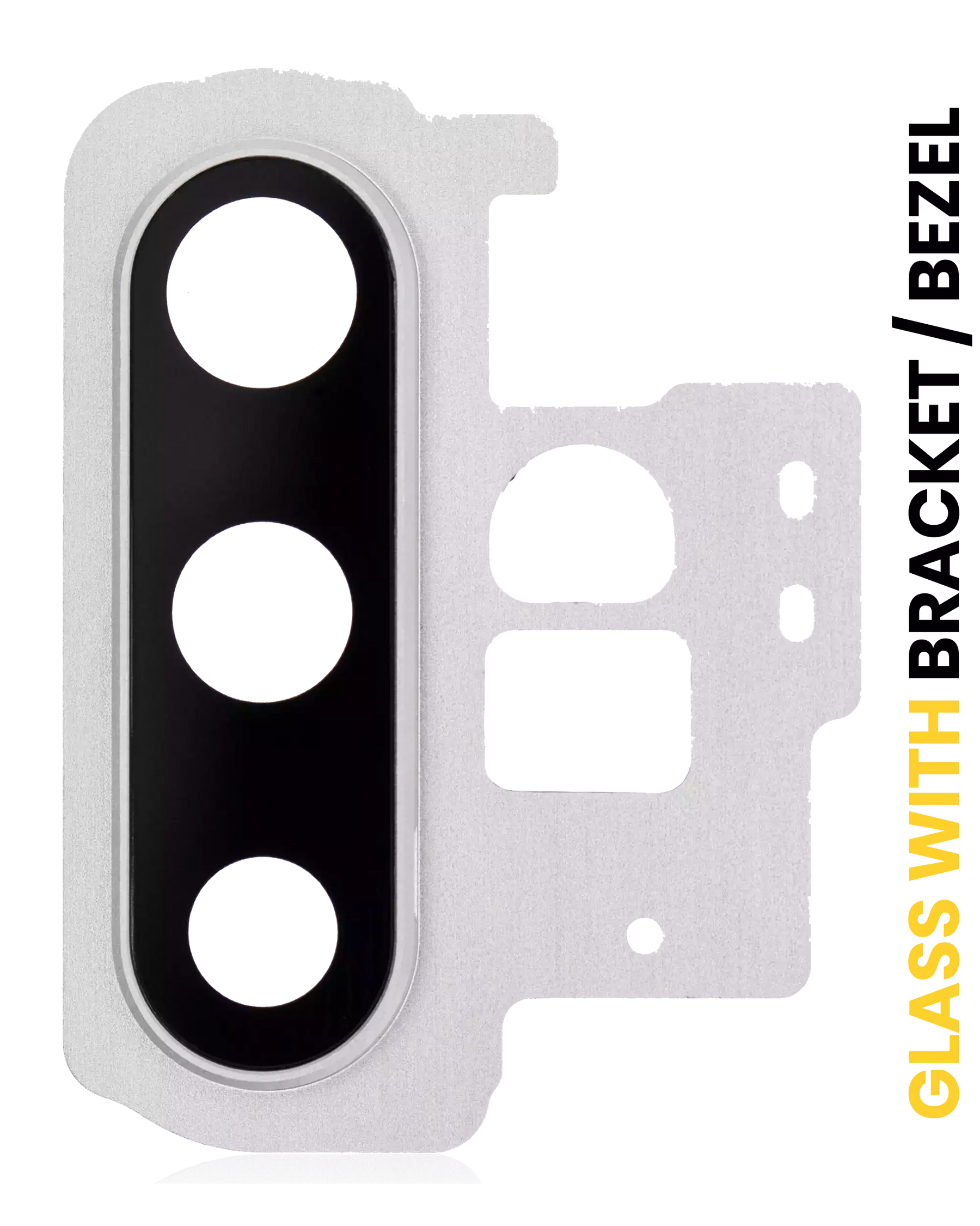 Replacement Back Camera Lens With Bracket / Bezel Compatible For Samsung Galaxy Note 10 Plus / 5G (Aura White)