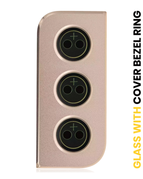 Replacement Back Camera Lens With Cover Bezel Ring Compatible For Samsung Galaxy S21 5G (Gold)