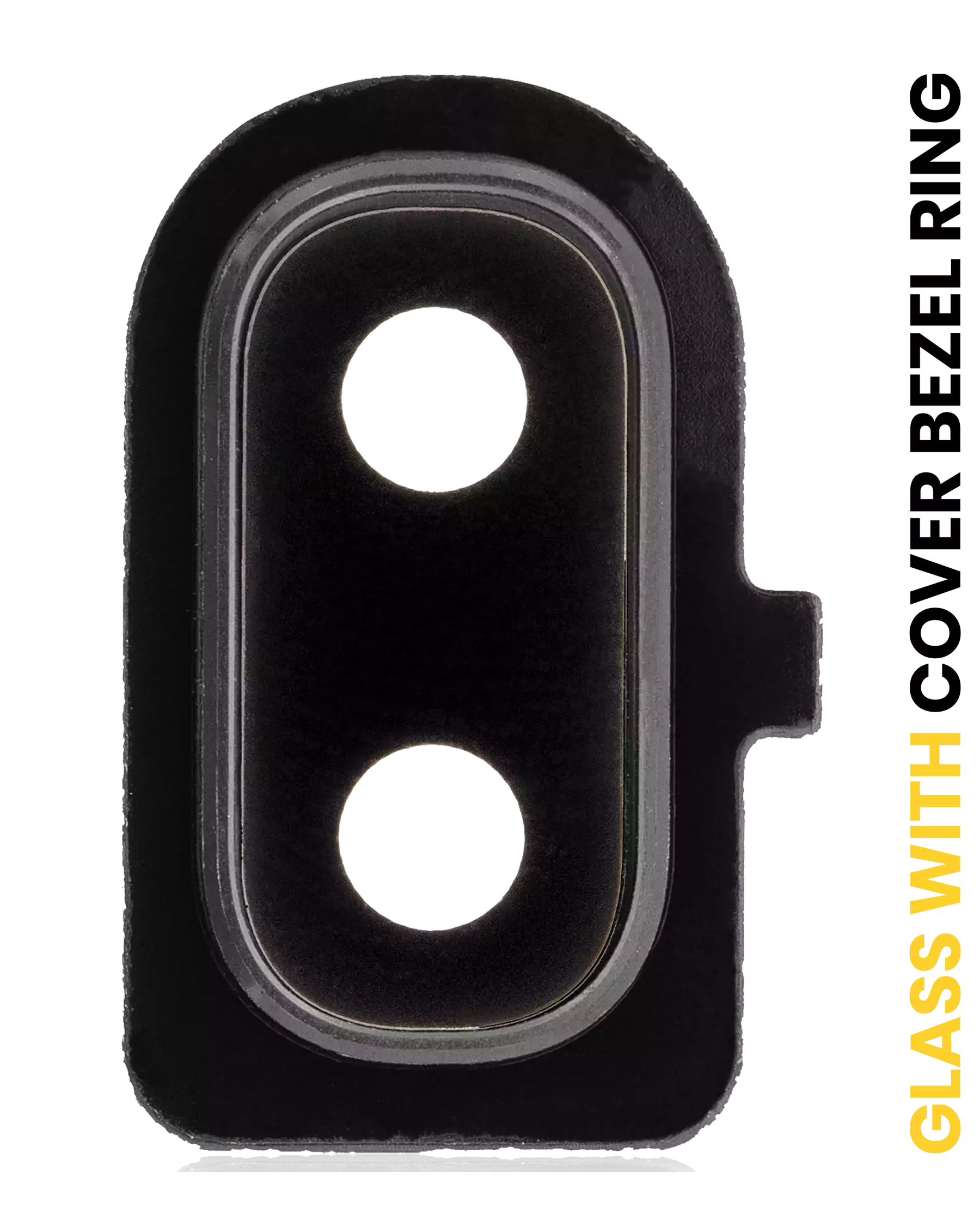 Back Camera Lens With Cover Bezel Ring Compatible For Samsung Galaxy A10E (A102 / 2019) (Black)