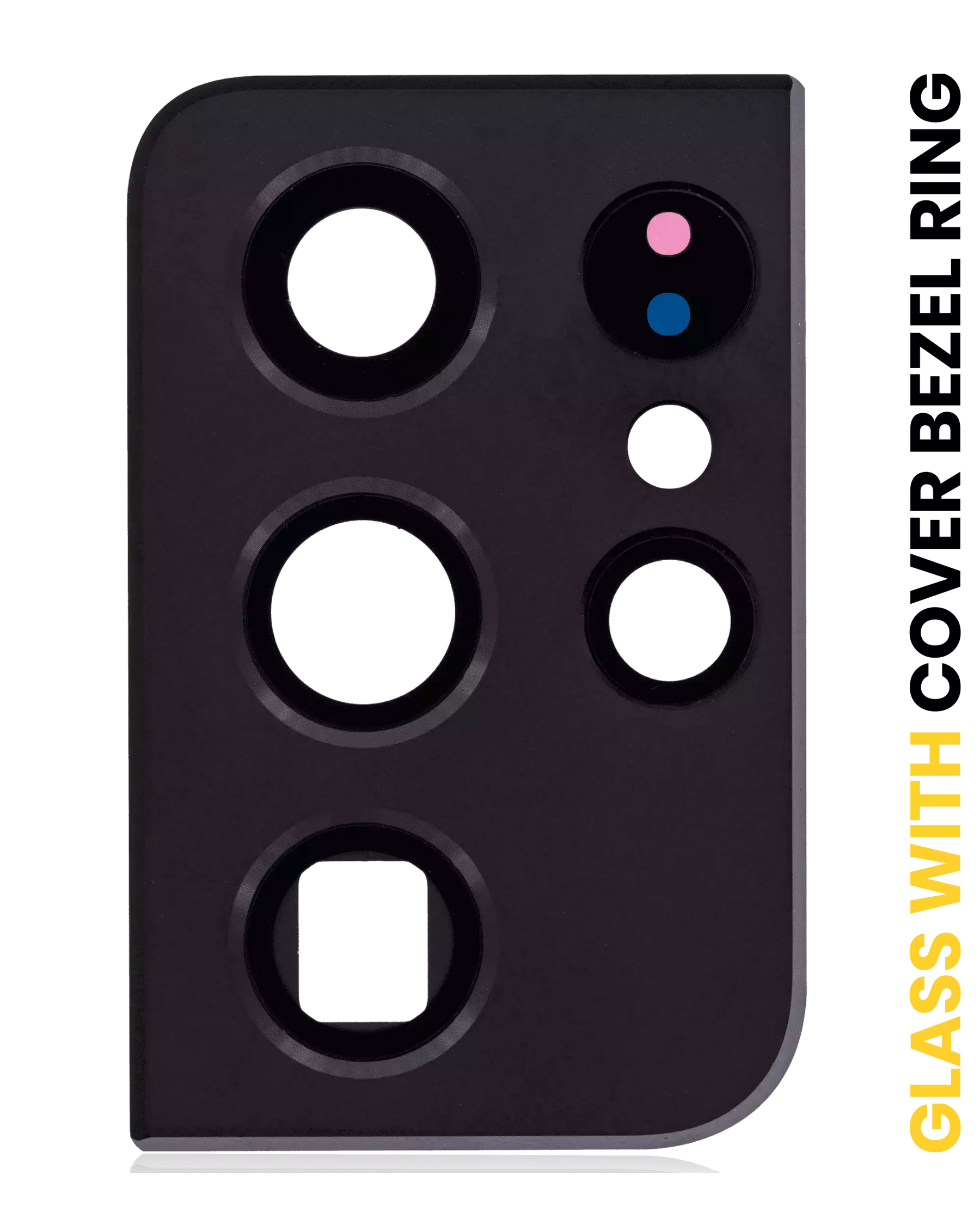 Back Camera Lens With Cover Bezel Ring Compatible For Samsung Galaxy S21 Ultra 5G Replacement  (Phantom Black)