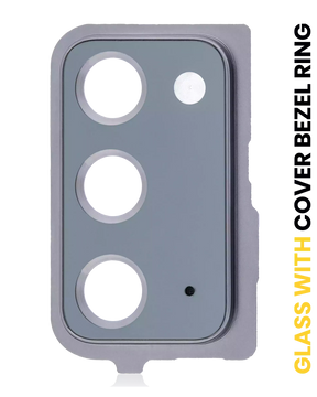 Replacement Back Camera Lens With Cover Bezel Ring Compatible For Samsung Galaxy Note 20 5G (Mystic Gray)