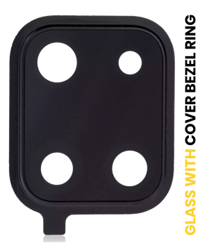 Replacement Back Camera Lens With Cover Bezel Ring Compatible For Samsung Galaxy Note 10 Lite (All Colors)