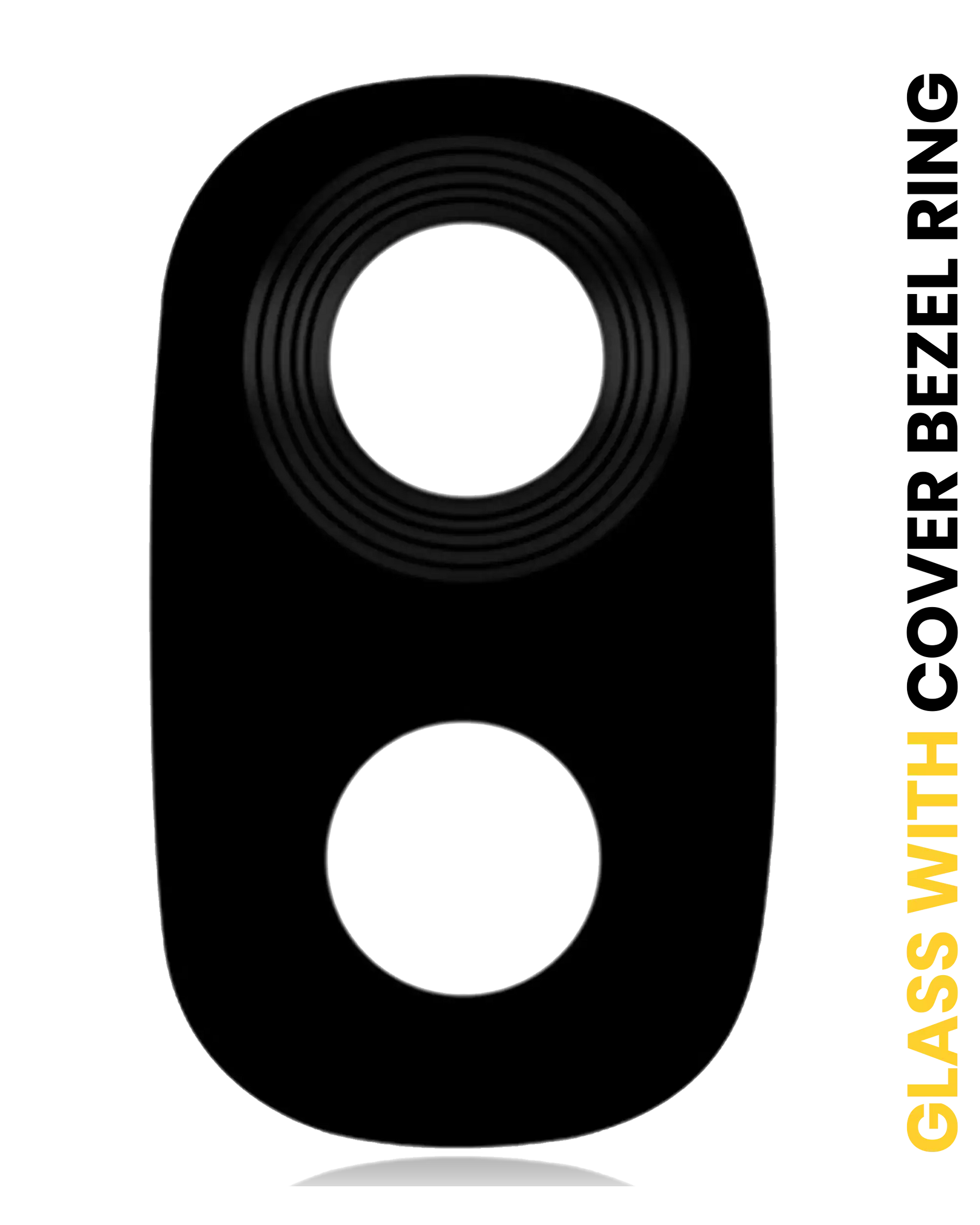 Back Camera Lens With Bezel Ring Compatible For Samsung Galaxy J3 (J337 / 2018) (Black)