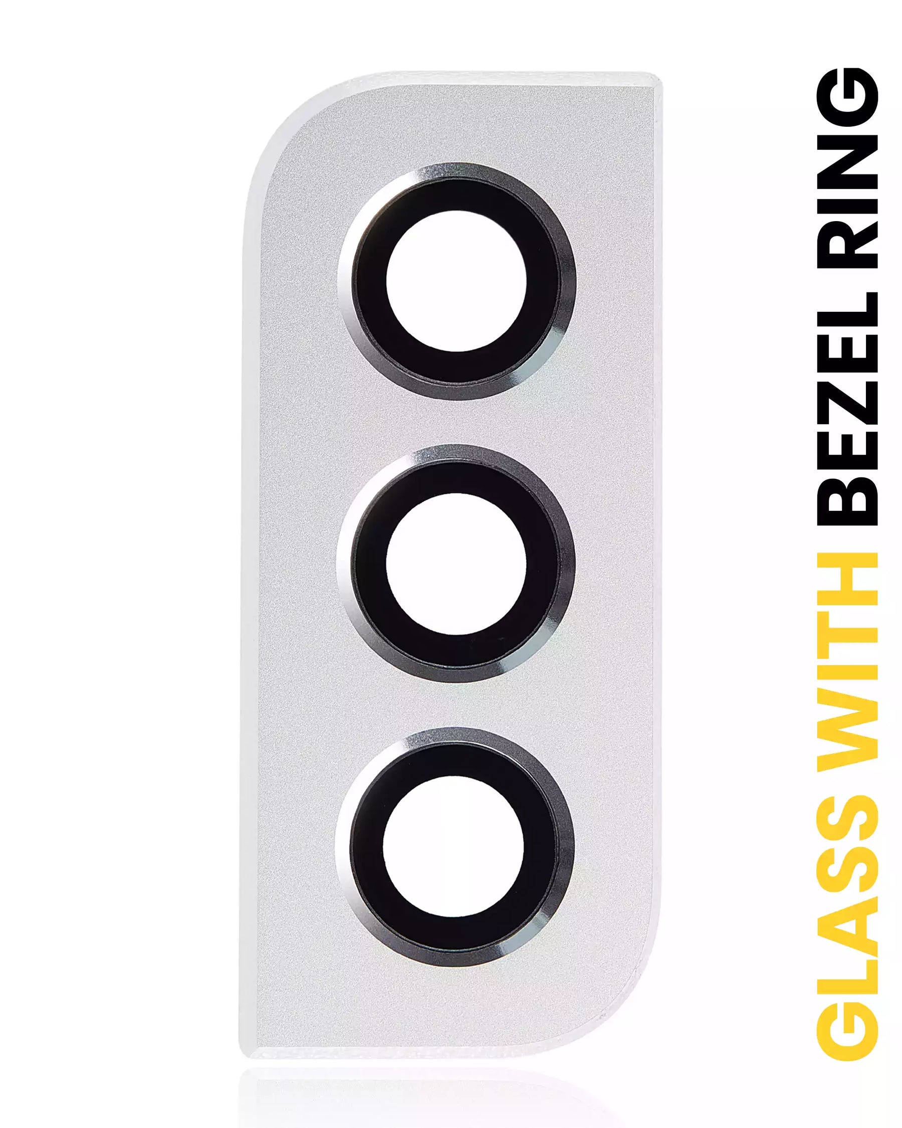 Back Camera Lens With Bezel Ring Compatible For Samsung Galaxy S22 / S22 Plus Replacement  (White)