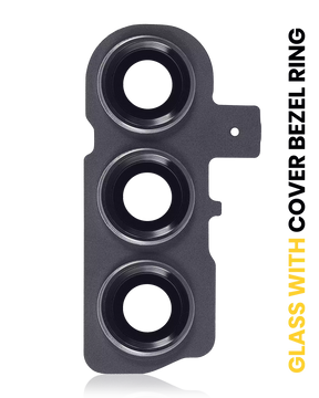 Back Camera Lens With Cover Bezel Ring Compatible For Samsung Galaxy S23 5G / S23 Plus 5G Replacement (Green)