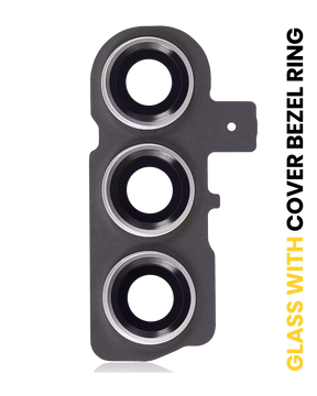 Replacement Back Camera Lens With Cover Bezel Ring Compatible For Samsung Galaxy S23 5G / S23 Plus 5G (Lime)