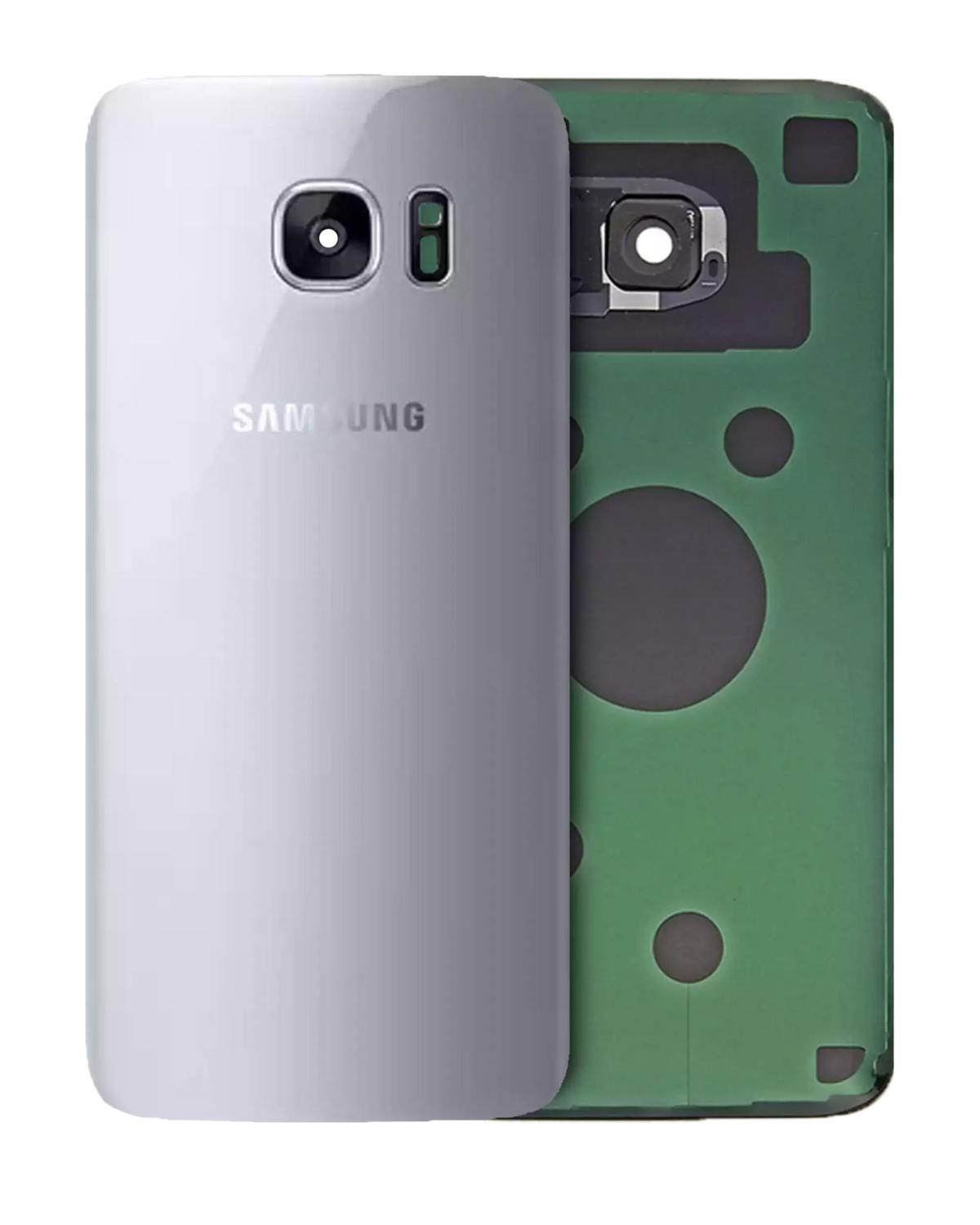 Back Cover Glass Compatible For Samsung Galaxy S7 Edge Replacement by Macfactory.in (Service Pack) (Blue)