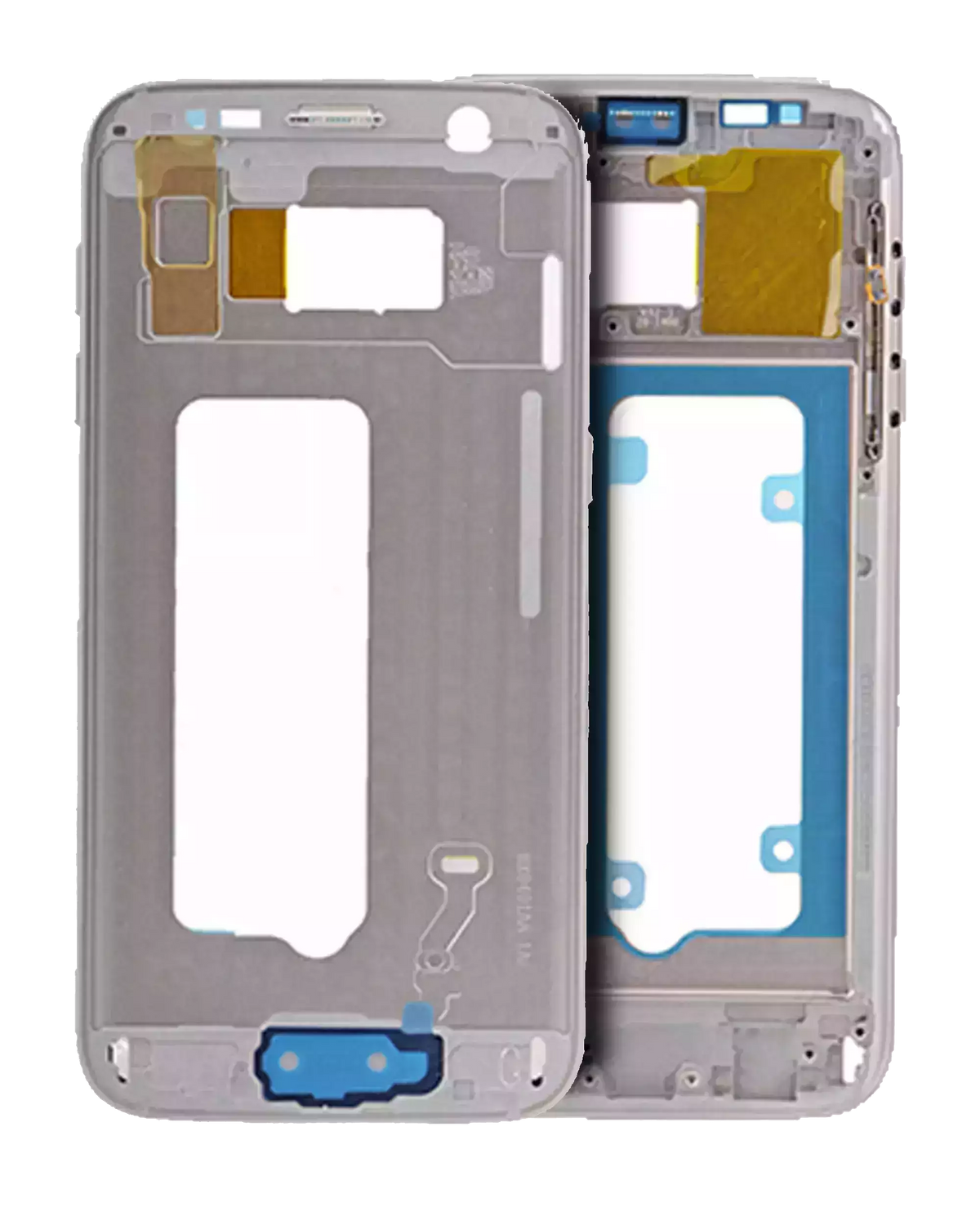 Replacement Mid-Frame Housing Compatible For Samsung Galaxy S7 (Service Pack) (Silver)