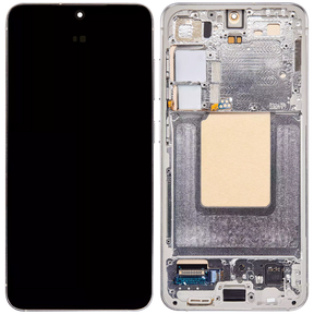 OLED Assembly With Frame Compatible For Samsung Galaxy S24 5G (US & International Version) (Refurbished) (Marble Grey)