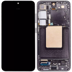 OLED Assembly With Frame Compatible For Samsung Galaxy S24 5G (US & International Version) (Refurbished) (Onyx Black)