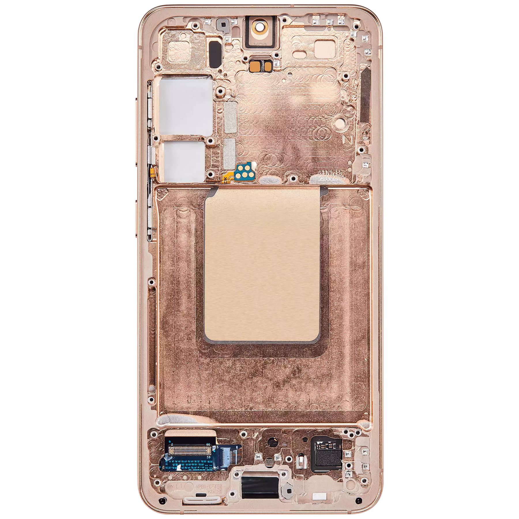 OLED Assembly With Frame Compatible For Samsung Galaxy S24 5G (US & International Version) (Refurbished) (Sandstone Orange)