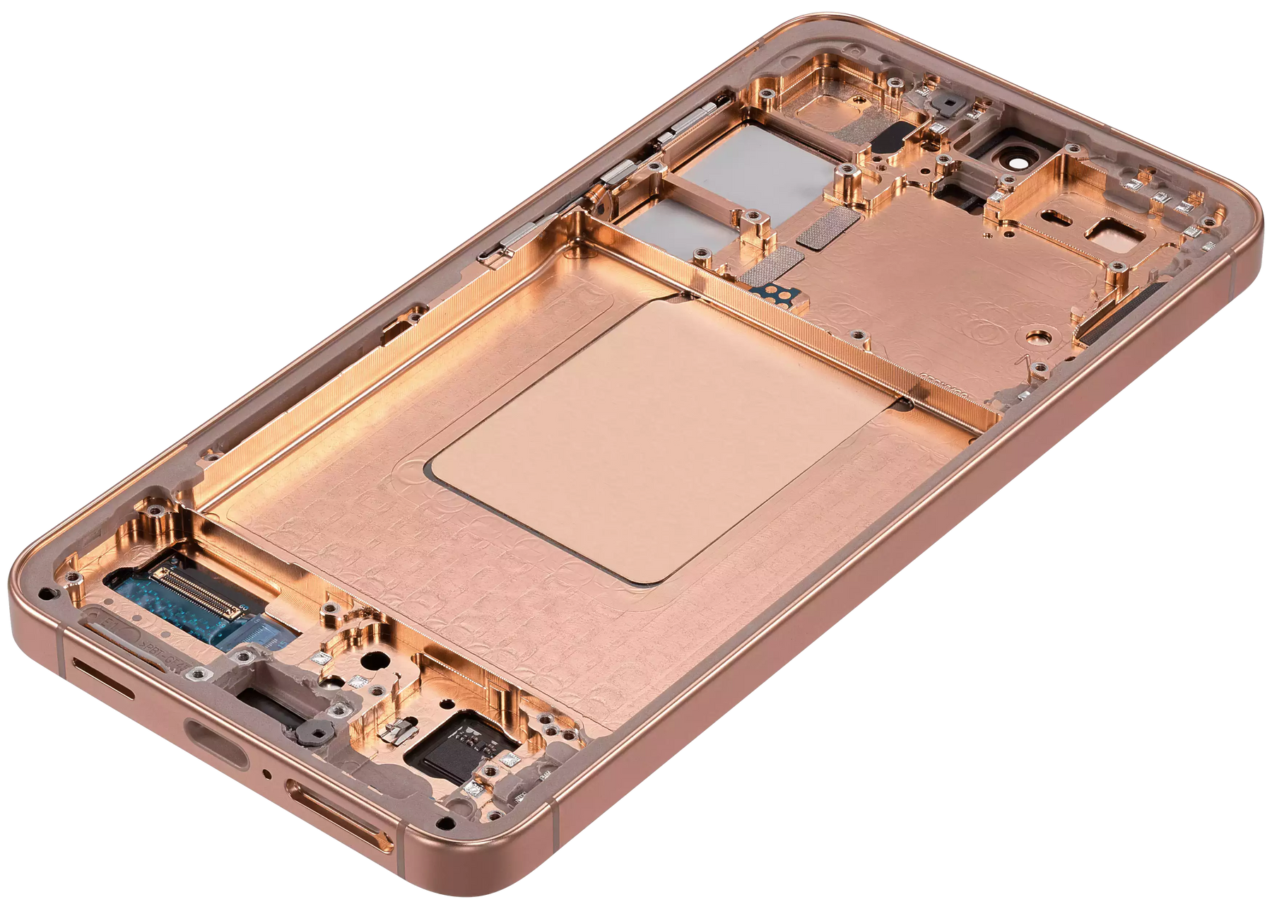 OLED Assembly With Frame Compatible For Samsung Galaxy S24 5G (US & International Version) (Refurbished) (Sandstone Orange)