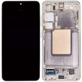 OLED Assembly With Frame Compatible For Samsung Galaxy S24 5G (US & International Version) (Refurbished) (Amber Yellow)